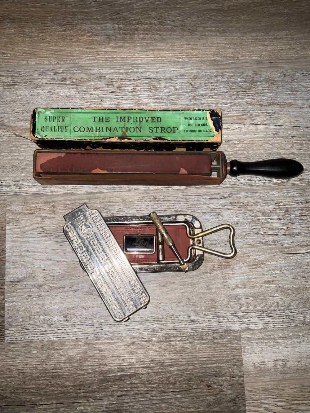 ANTIQUE ROLLS RAZOR & SUPER QUALITY STOP SHAVING SUPPLIES
